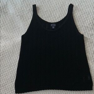 Classic Black Knit Tank Top